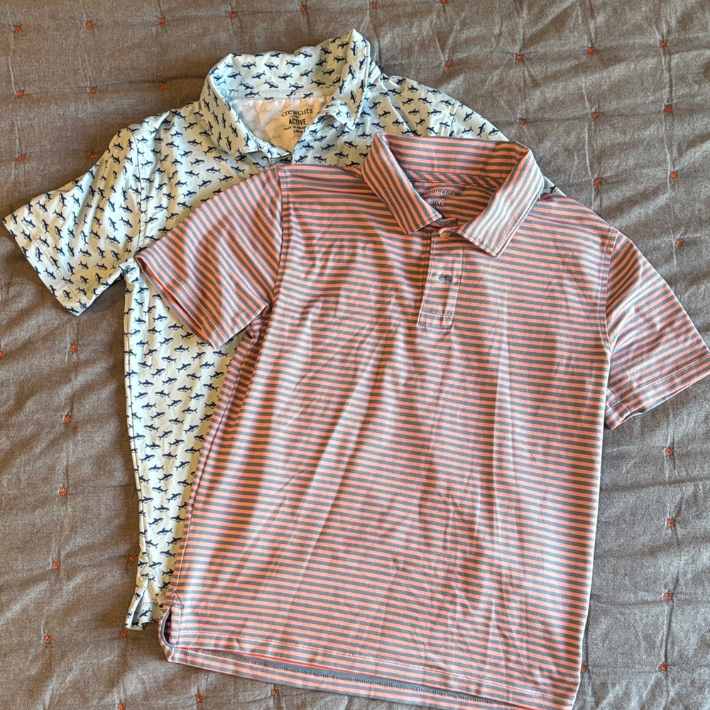 J. Crew Factory Active Polos (set of 2)
